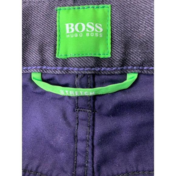 Hugo Boss Maine 1  Sz 38 x 32 Regular fit Straight Stretch Mens Black Jeans 6260 - Picture 9 of 13